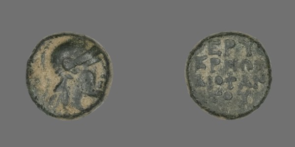 Coin Depicting the Goddess Athena, about 300-200 BCE.