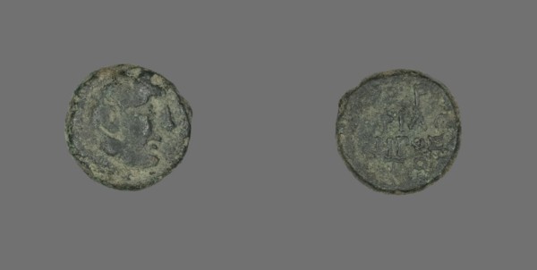 Coin Depicting the Hero Herakles, about 300-200 BCE.