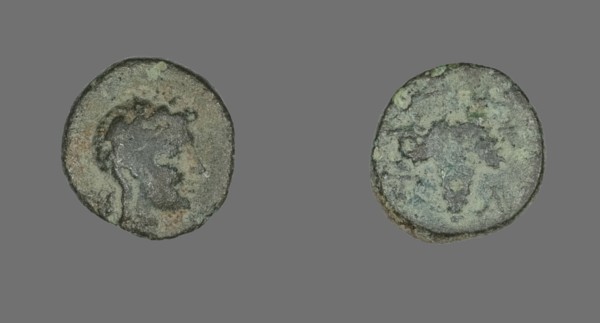 Coin Depicting the Goddess Athena, about 3rd century BCE.