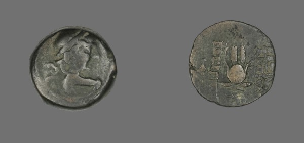 Coin Depicting the God Eros, 138-129 BCE.