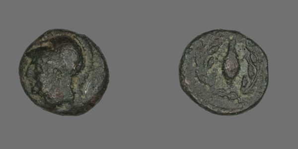 Coin Depicting the Goddess Athena, after 340 BCE.