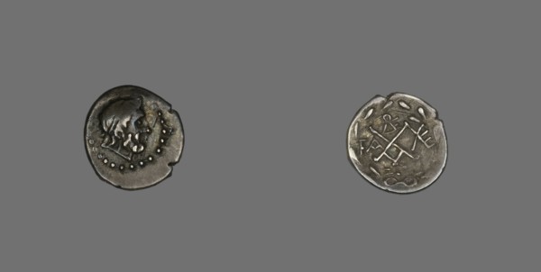 Hemidrachm (Coin) Depicting the God Zeus Amarios, 280-146 BCE.