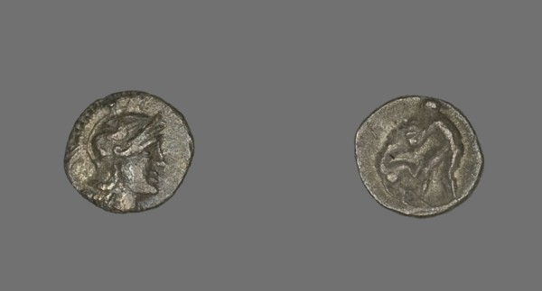 Obol (Coin) Depicting the Goddess Athena, 334 (or earlier)-302 BCE.