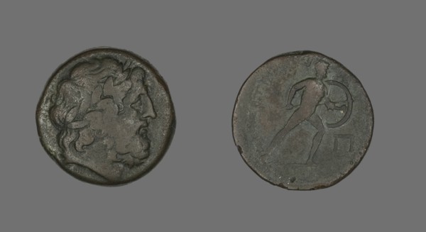 Pentokion (Coin) Depicting the God Zeus, after 210 BCE.