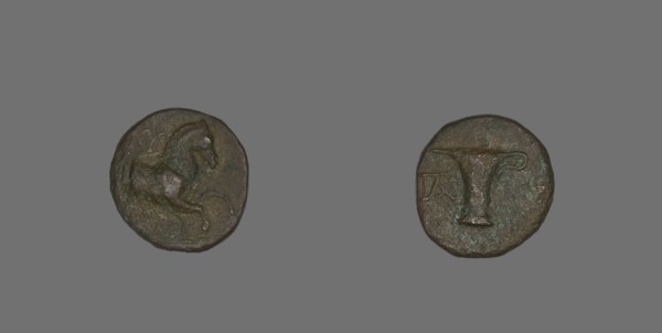 Coin Depicting a Horse, 320-250 BCE.