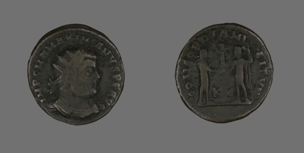 Coin Portraying Emperor Maximianus, 286-305.
