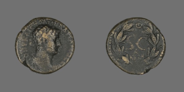 Coin Portraying Emperor Hadrian, 117-138.