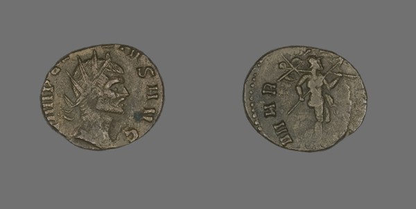 Coin Portraying an Emperor, mid-3rd century.