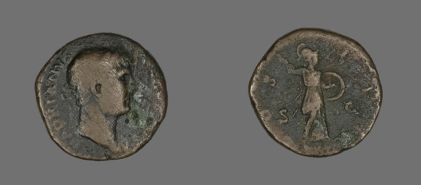 Sestertius (Coin) Portraying Emperor Hadrian, 117-138.