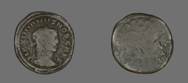 Coin Portraying Emperor Galerius, AD 293.