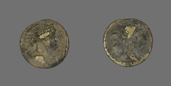 Coin Depicting a Female Bust, 31 BCE-476 CE.