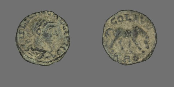 Coin Portraying Emperor Gallienus, 253-268.