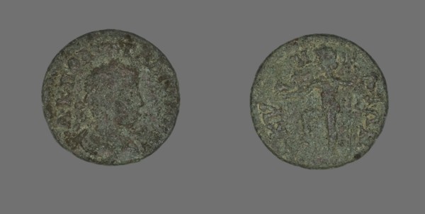 Coin Portraying the Emperor Gallienus, 253-268.