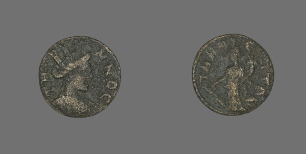 Coin Depicting the Amazon Cyme, 253-268.