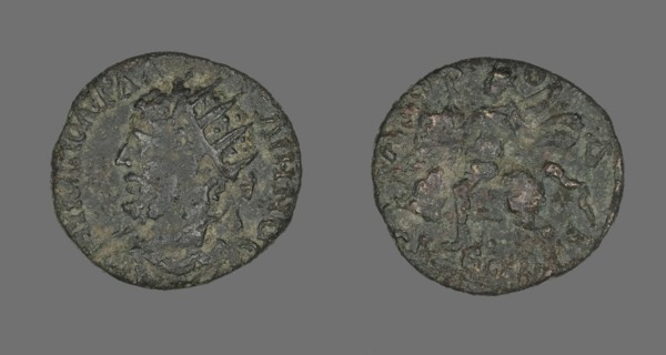 Coin Portraying Emperor Gallienus, 253-268.