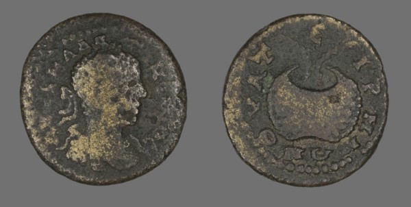 Coin Portraying Emperor Elagabalus, 218-222.