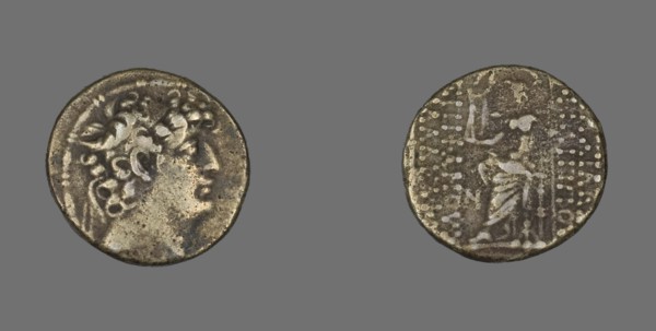 Tetradrachm (Coin) Portraying King Philippus I Philadelphus, 92-83 BCE.