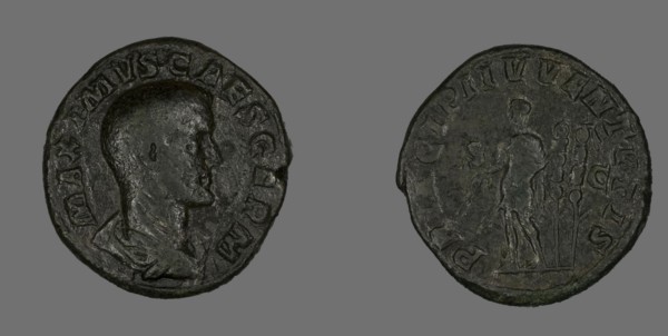 Sestertius (Coin) Portraying Emperor Maximus, 236-238.