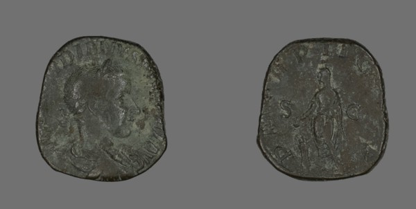 Sestertius (Coin) Portraying Emperor Gordianus, 238-244.