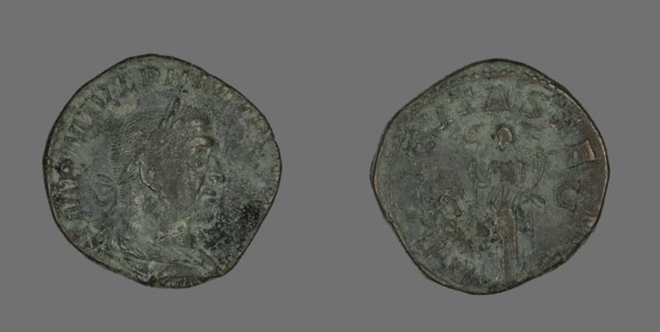 Coin Portraying Philip the Arab, 244-249.
