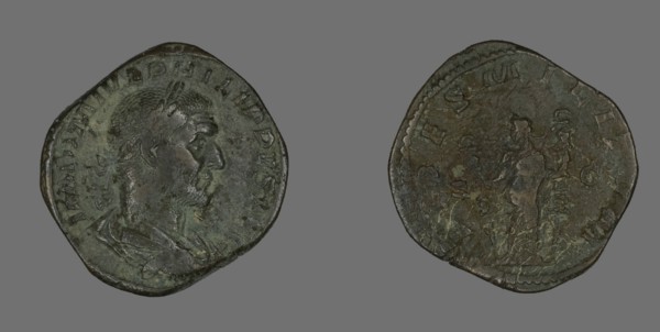 Sestertius (Coin) Portraying Philip the Arab, 244-249.