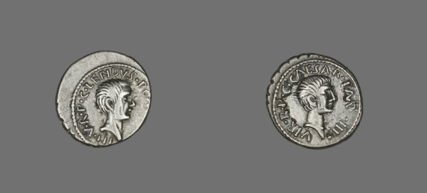 Denarius (Coin) Portraying Lepidus, 42 BCE.