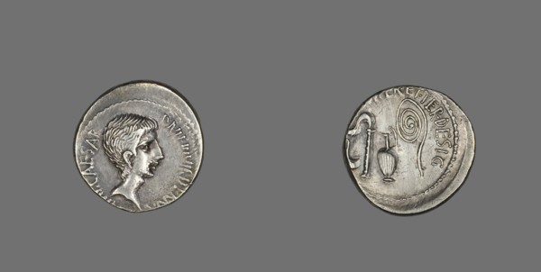 Denarius (Coin) Portraying Octavian, 36 BCE.