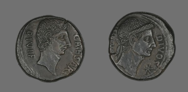 Coin Portraying Julius Caesar, about 38 BCE.