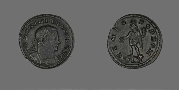 Coin Portraying Emperor Galerius Maximianus, (305 ?).