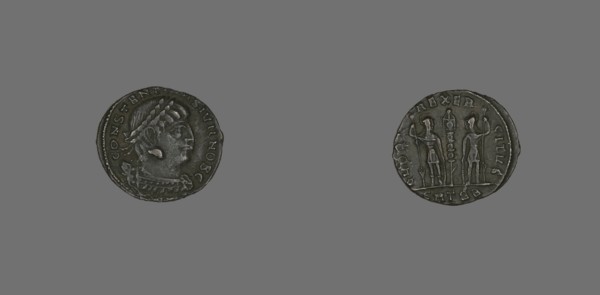 Coin Portraying Emperor Constantine II, 317-337.