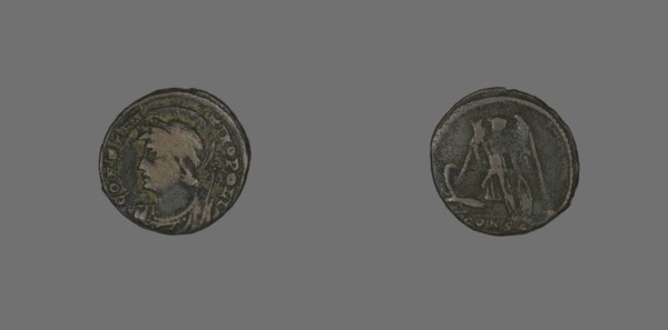 Coin Portraying Emperor Constantine I, about 330.