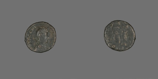 Coin Portraying Emperor Arcadius, 383-408.