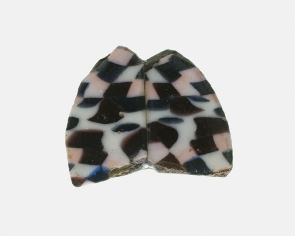 Fragment of a Checkerboard Patterned Inlay, 1st century BCE-1st century CE.