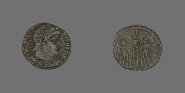 Coin Portraying Emperor Constantine I or Emperor Constantine II, 307-337.