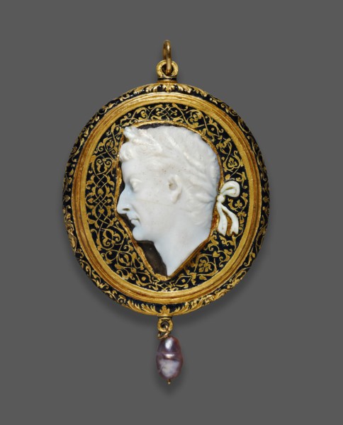 Cameo Portraying Tiberius, 14-37 (cameo); 1525-1550 (mount).