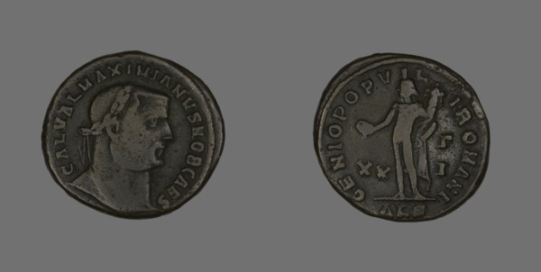 Follis (Coin) Portraying Emperor Galerius, about 301.