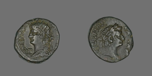 Tetradrachm (Coin) Portraying Emperor Nero, 66-67.