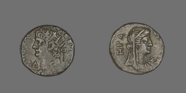 Coin Portraying Emperor Nero, 67-68.