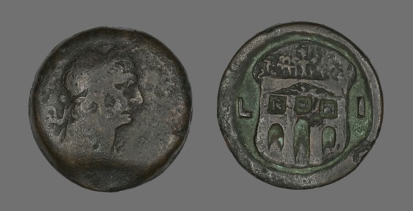 Coin Portraying Emperor Trajan, 98-117.