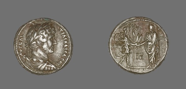Tetradrachm (Coin) Portraying Emperor Hadrian, 131.