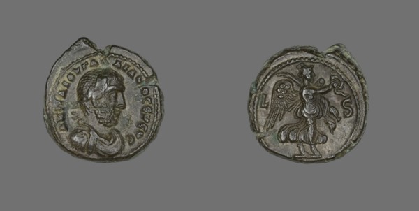Coin Portraying Emperor Gallienus, 253-260.