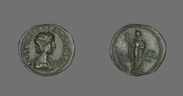 Coin Portraying Empress Salonina, 266-267.