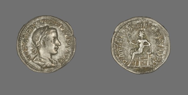 Denarius (Coin) Portraying Emperor Gordian III, 241-243.