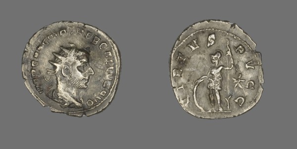 Antoninianus (Coin) Portraying Emperor Trebonianus Gallus, about 252.