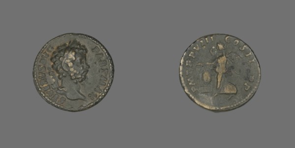 Denarius (Coin) Portraying Emperor Septimius Severus, 200.