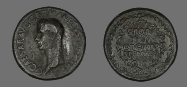 Sestertius (Coin) Portraying Germanicus, 37-38.