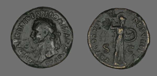 Sestertius (Coin) Portraying Emperor Domitian, 81.
