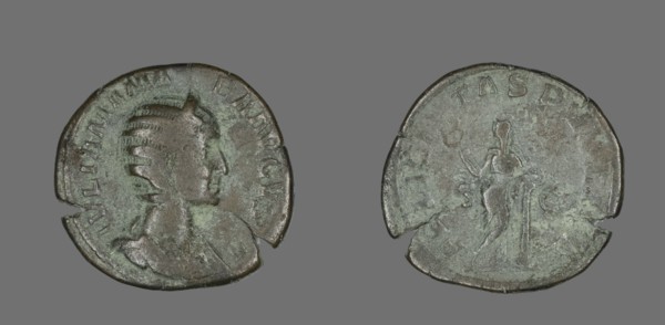 Sestertius (Coin) Portraying Julia Mamaea, 235.