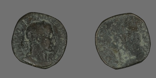 Sestertius (Coin) Portraying Emperor Severus Alexander, 234.