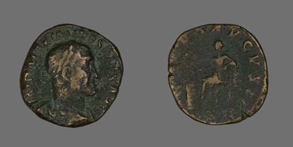 Sestertius (Coin) Portraying Emperor Maximinus, 235-236.